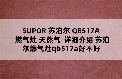 SUPOR 苏泊尔 QB517A 燃气灶 天然气-详细介绍 苏泊尔燃气灶qb517a好不好